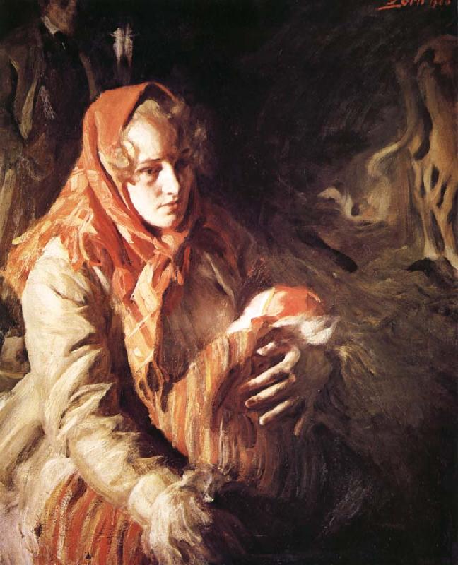 Anders Zorn madonna oil painting picture